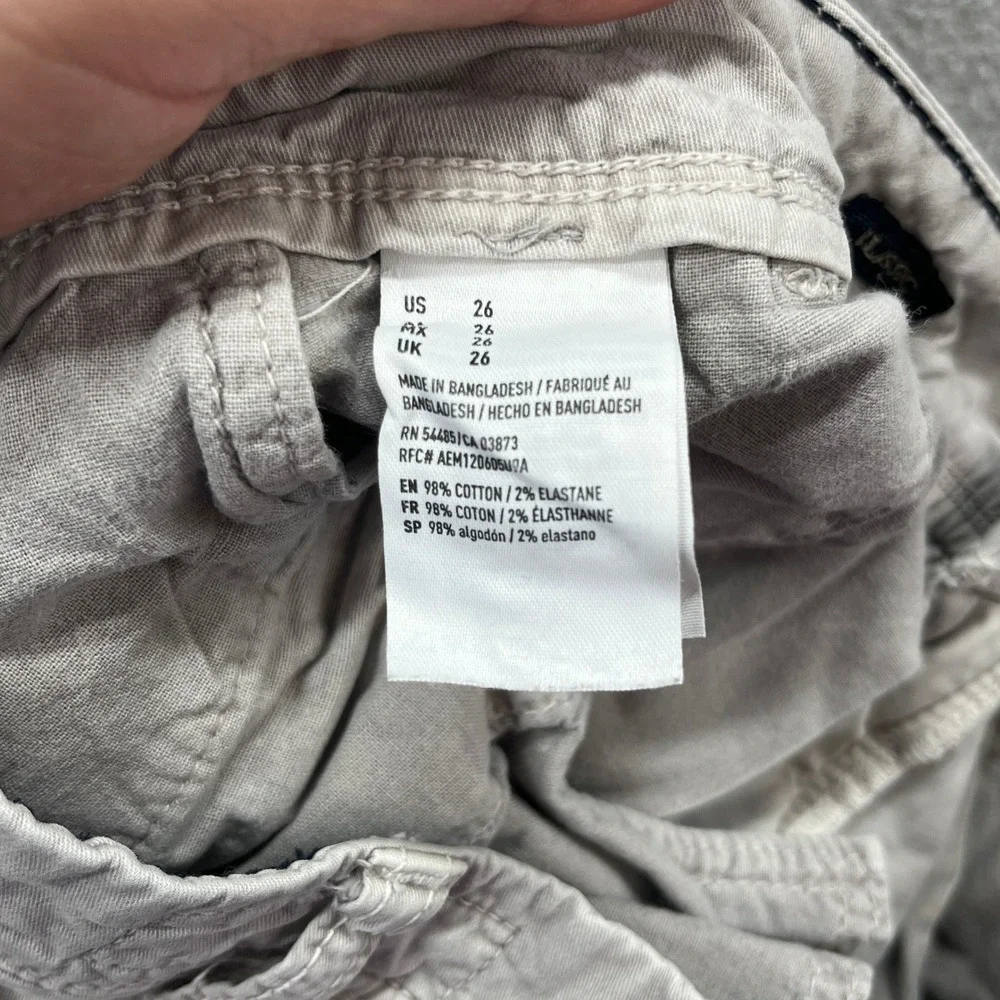 American Eagle Shorts Men 26 Khaki Gray Classic Next Level Flex Stretch Casual
